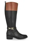 Tommy Hilfiger Women's Lonni Faux-leather Riding Boots In Black