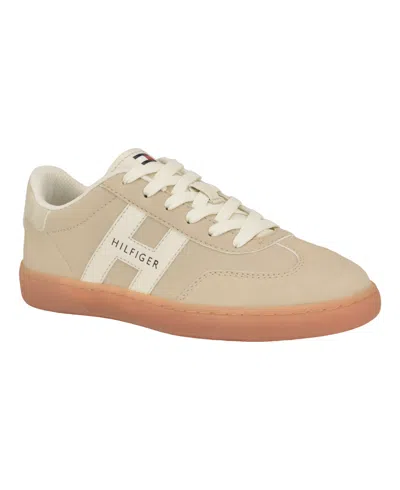 Tommy Hilfiger Women's Maisie Low Profile Lace-up Sneakers In Medium Natural