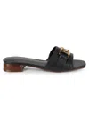 Tommy Hilfiger Women's Meliei Block Heel Slide Sandals In Black
