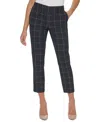 Tommy Hilfiger Women's Mid-rise Plaid Ankle Pants In Gray