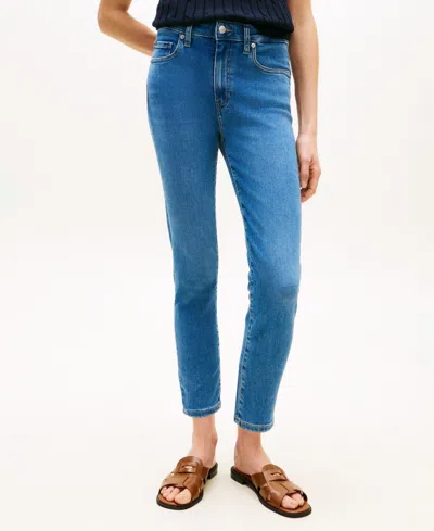 Tommy Hilfiger Women's Mid-rise Skinny Jeans In Blue