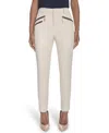 Tommy Hilfiger Women's Mid-rise Slim-fit Ankle Pants In Neutral