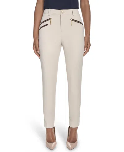 Tommy Hilfiger Women's Mid-rise Slim-fit Ankle Pants In Neutral