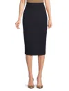 Tommy Hilfiger Women's Ponte Pencil Midi Skirt In Midnight