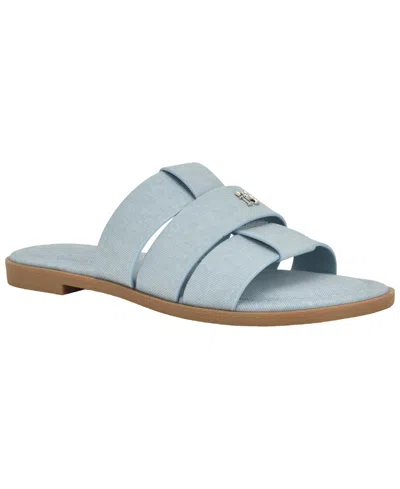 Tommy Hilfiger Women's Moden Slide-on Flat Sandal In Blue