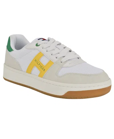 Tommy Hilfiger Women's Neenha Signature Logo Lace-up Sneakers In Green,yellow