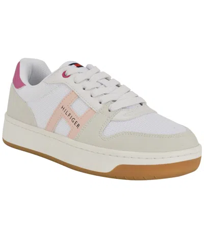 Tommy Hilfiger Women's Neenha Signature Logo Lace-up Sneakers In Multi