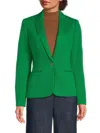 Tommy Hilfiger Women's Notch Lapel Blazer In Jolly Green