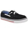 Tommy Hilfiger Women's Oimate Slip-on Boat Shoes In Black Denim