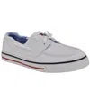 Tommy Hilfiger Oimate Boat Sneaker In White Denim