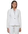 Tommy Hilfiger Women's One-button Blazer In Ivory