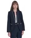 Tommy Hilfiger Women's One-button Tipper Blazer In Midnight