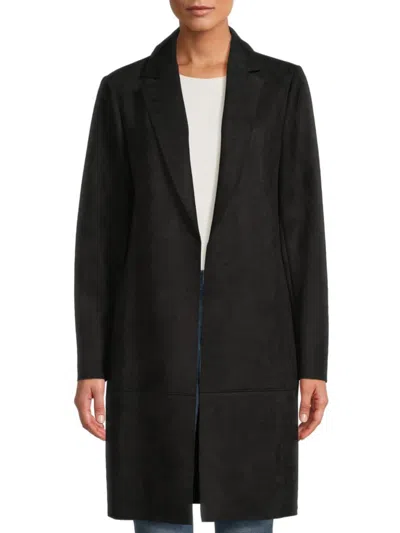 Tommy Hilfiger Women's Open Front Blazer Coat In Black