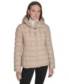 Tommy Hilfiger Women's Hooded Packable Puffer Jacket In Brown