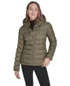 Tommy Hilfiger Women's Hooded Packable Puffer Jacket In Green