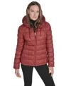 Tommy Hilfiger Women's Hooded Packable Puffer Jacket In Red