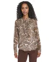 Tommy Hilfiger Women's Paisley Ruffle Long Sleeve Blouse In Multi