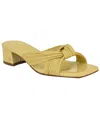 Tommy Hilfiger Women's Philie Knotted Crisscross Block Heel Sandals In Yellow Patent