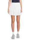 Tommy Hilfiger Women's Pleated Performance Tennis Miniskirt In White