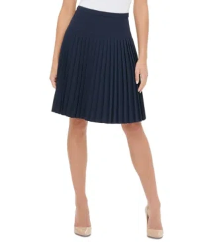 Tommy Hilfiger Accordion-pleated Skirt In Midnight