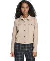 Tommy Hilfiger Women's Point Collar Trucker Jacket In Brown