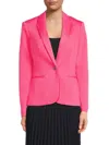 Tommy Hilfiger Women's Polyester-blend Tailored Blazer In Rosette Pink