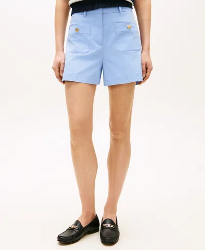 Tommy Hilfiger Women's Preppy Slim Straight Shorts In Blue