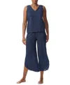 Tommy Hilfiger Women's Printed Cropped Pajama Set