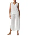Tommy Hilfiger Women's Printed Cropped Pajama Set