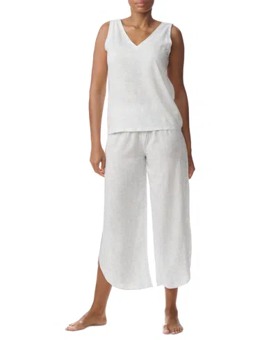 Tommy Hilfiger Women's Printed Cropped Pajama Set