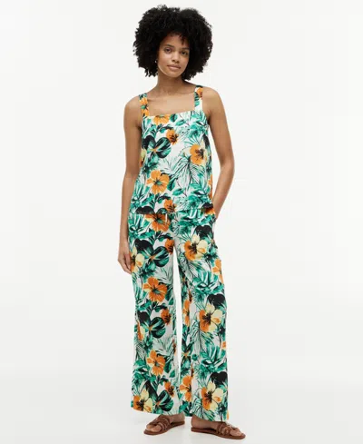Tommy Hilfiger Women's Printed Pull-on Pants In Green