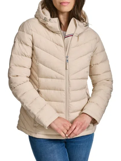 Tommy Hilfiger Women's Puffer Jacket In Neutral
