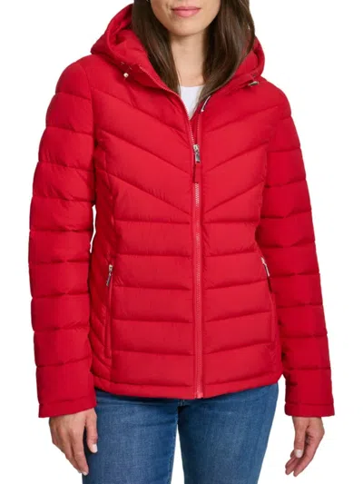 Tommy Hilfiger Women's Puffer Jacket In Red