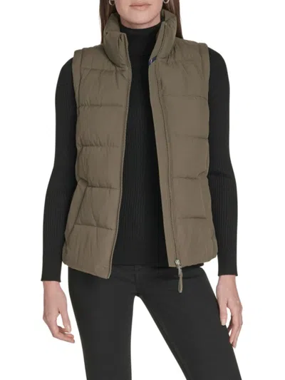 Tommy Hilfiger Women's Puffer Vest In Green