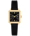 Tommy Hilfiger Women's Quartz Black Leather Strap Watch, 22.5mm