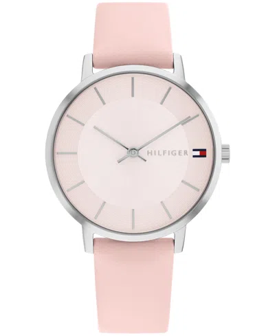 Tommy Hilfiger Women's Quartz Blush Leather Watch 34mm In Pink