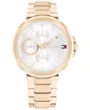 Tommy Hilfiger Women's Quartz Carnation Gold Ionic Plated Steel Watch 38mm In Carnation Gold