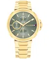 Tommy Hilfiger 38mm Casual Multifunction Watch In Gold