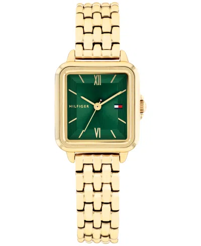 Tommy Hilfiger Women's Quartz Gold Tone Stainless Steel Bracelet Watch, 22.5mm