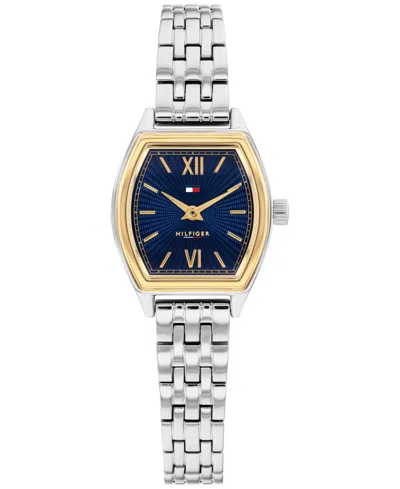 Tommy Hilfiger Women's Quartz Silver Tone Stainless Steel Bracelet Watch, 21.5 X 22mm In Multi