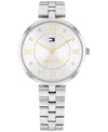 Tommy Hilfiger Women's Quartz Silver-tone Stainless Steel Watch 34mm In Silver