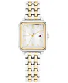 Tommy Hilfiger Women's Quartz Two Tone Stainless Steel Bracelet Watch, 22.5mm In Gold