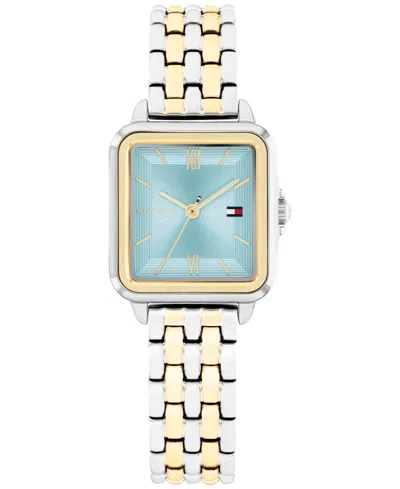 Tommy Hilfiger Women's Quartz Two Tone Stainless Steel Bracelet Watch, 22.5mm In Transparent