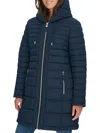 Tommy Hilfiger Women's Quilted Hooded Puffer Coat In Blue