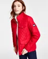 Tommy Hilfiger Quilted Zip-up Jacket In Scarlet