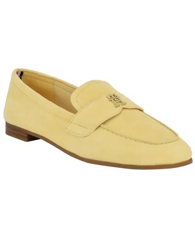 Tommy Hilfiger Women's Razzi Slip-on Loafers In Yellow Suede