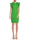 TOMMY HILFIGER WOMEN'S RUFFLE SHEATH DRESS