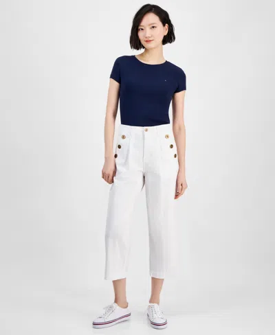 Tommy Hilfiger Women's Sailor Chino Pants In Bright White