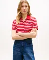 Tommy Hilfiger Women's Script Logo Polo T-shirt In Multi