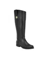 Tommy Hilfiger Women's Shano Wide Calf Riding Round Toe Boots In Black